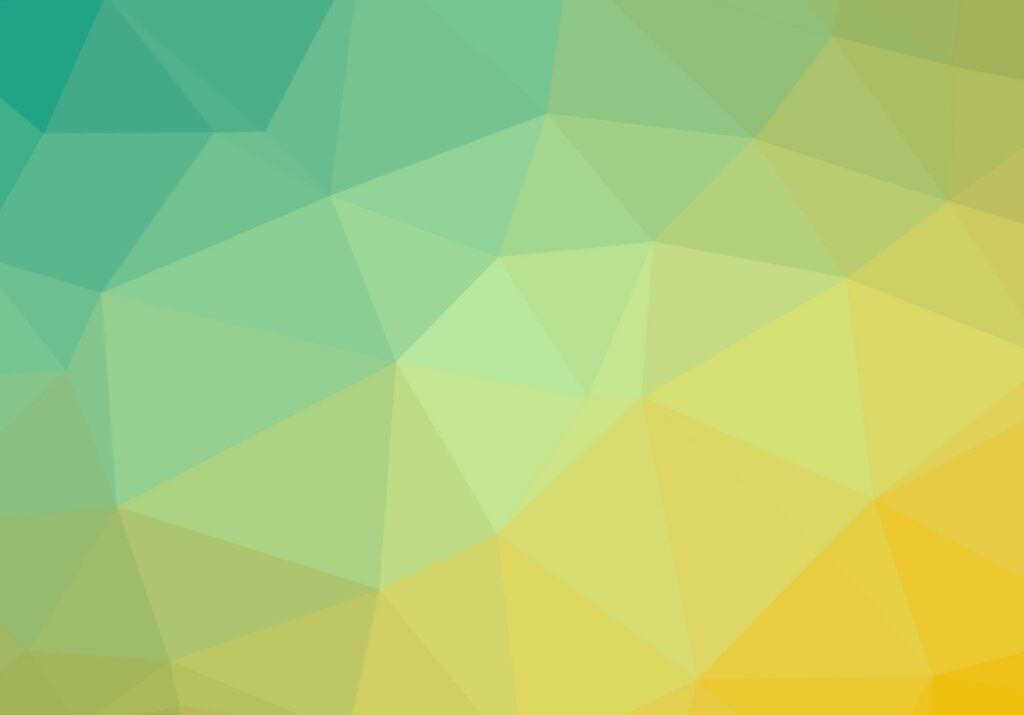 Low-poly geometric wallpaper with seamless teal to yellow gradient for iPad Pro 12.9 background