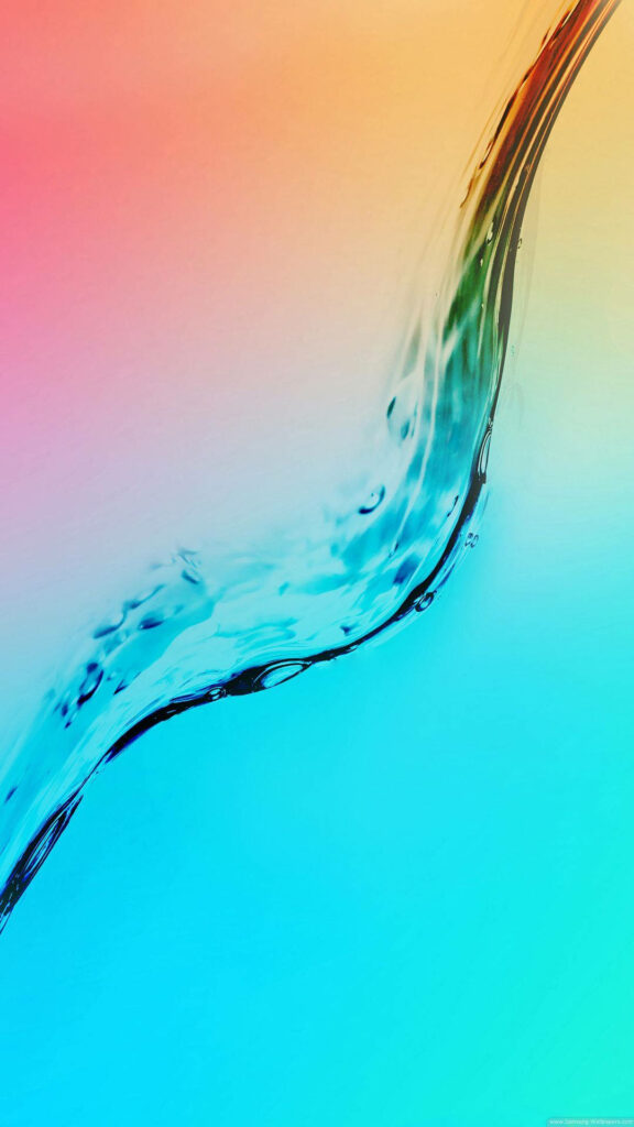 Vibrant Gradient Mobile Wallpaper: Pink, Orange & Blue Splash Design