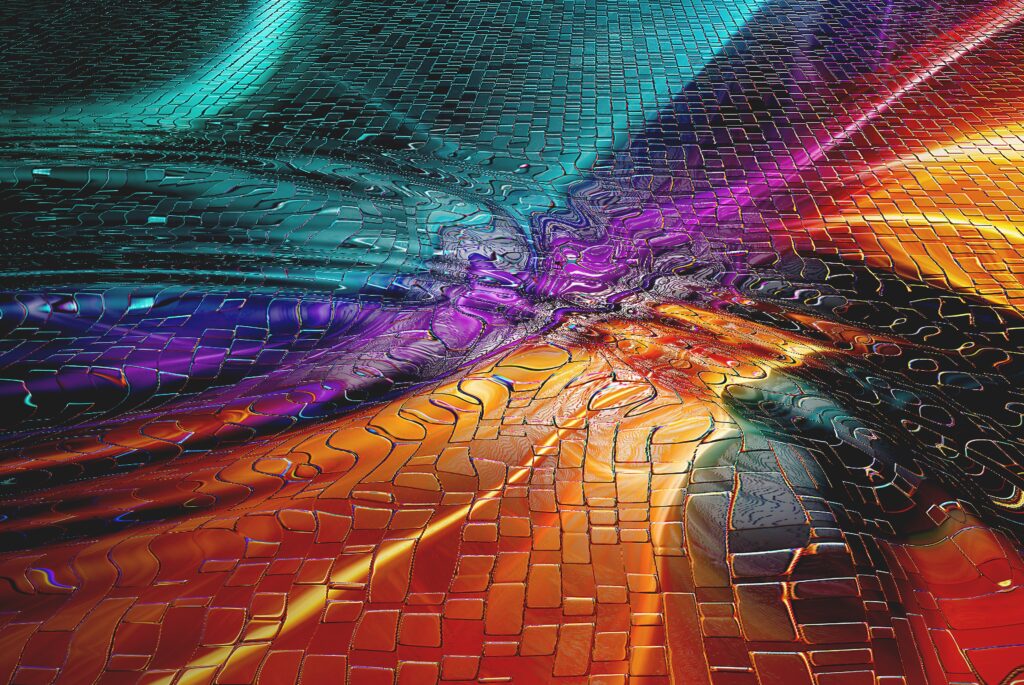 Vibrant Gradient Mosaic Wallpaper | Stunning Colorful Background