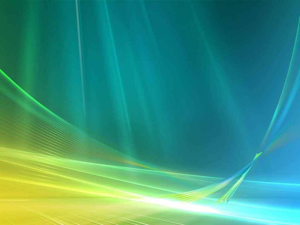 Vibrant Gradient Abstract Wallpaper in Green, Blue & Yellow Background