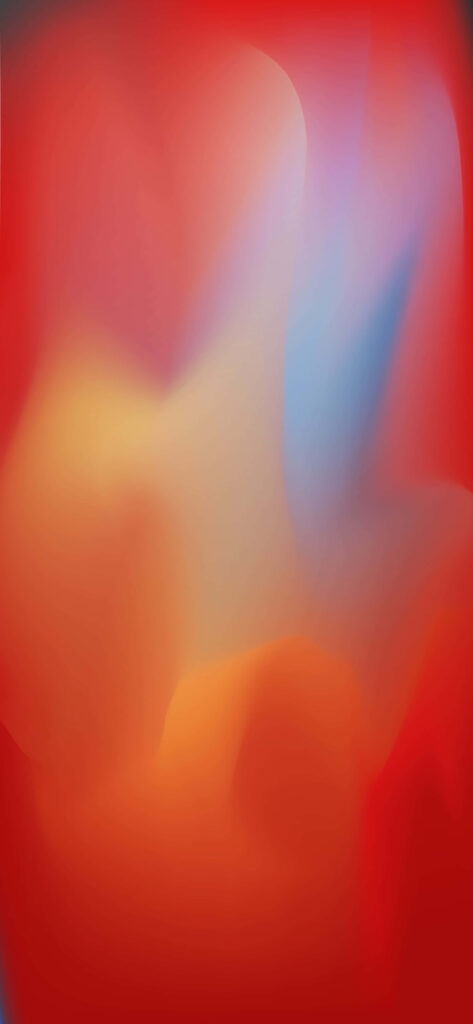 Vibrant Gradient Wallpaper: Warm Red, Orange & Blue for iPhone