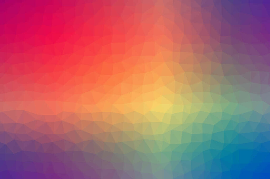 Vibrant Gradient Polygonal Wallpaper: Striking Color Blend Background