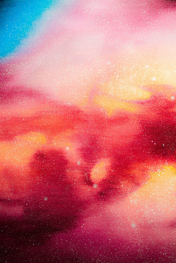 Vibrant Gradient Wallpaper with Sparkles – 3456x5184 Background