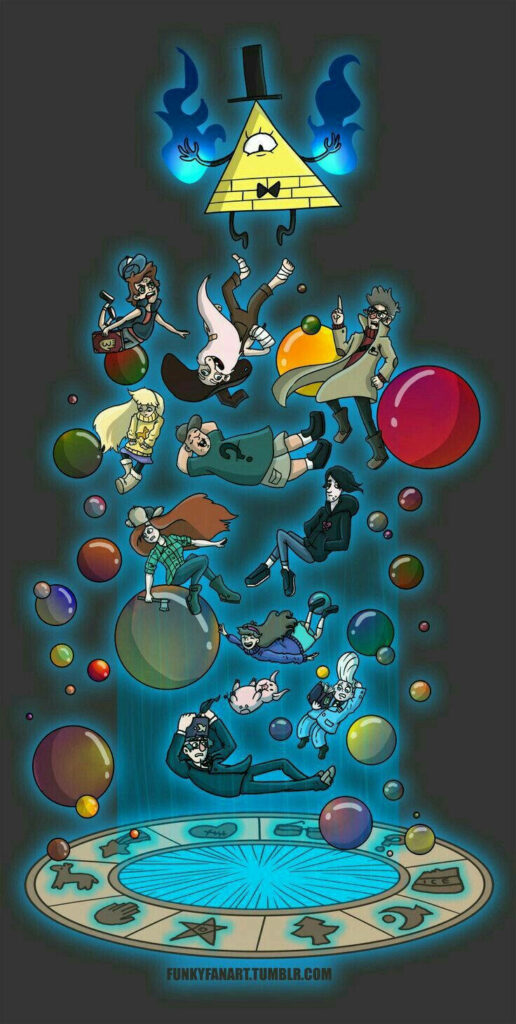 Vibrant Gravity Falls Wallpaper: Key Characters & Mystical Design