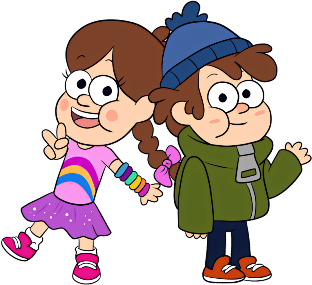 Vibrant Gravity Falls Wallpaper: Mabel & Dipper Pines Background