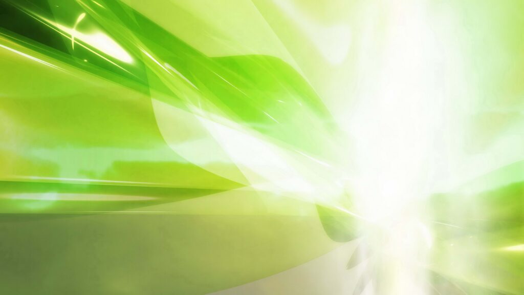 Vibrant Green Abstract Wallpaper: Dynamic Light and Energy Background