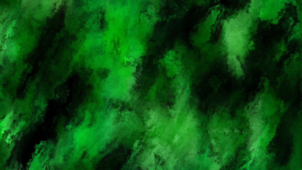 Vibrant Green and Black Watercolor Abstract Wallpaper Background