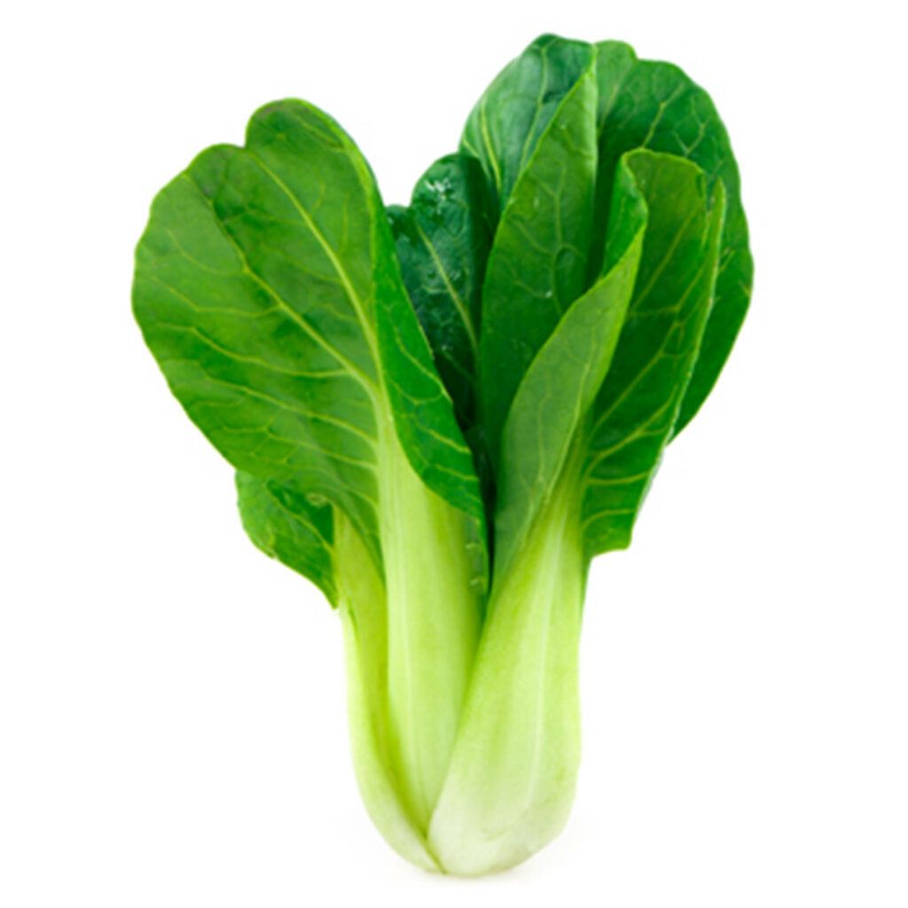 Vibrant Green Bok Choy Wallpaper: Minimalist Natural Texture