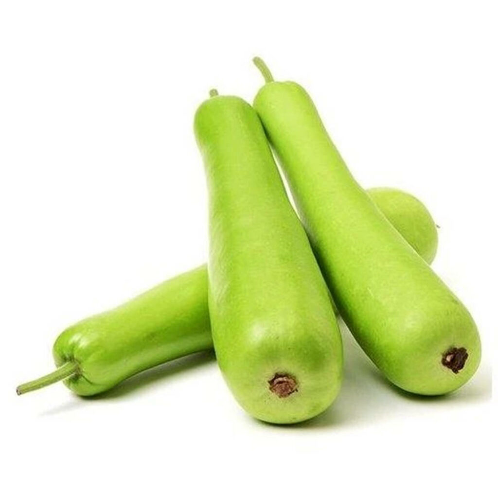 Vibrant Green Long Bottle Gourds: Smooth Texture Wallpaper Background