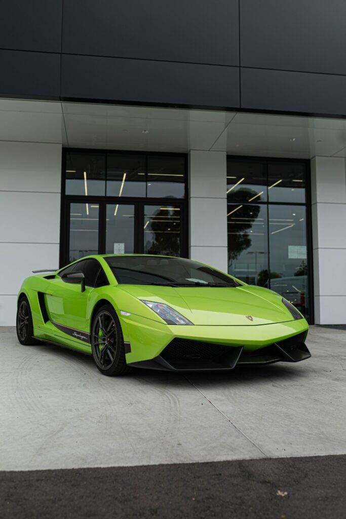 Lamborghini Gallardo in Vibrant Green - Luxury Sports Car Wallpaper
