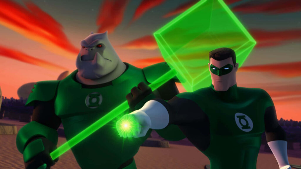 Vibrant Green Lantern Wallpaper: Hal Jordan & Kilowog Teamwork