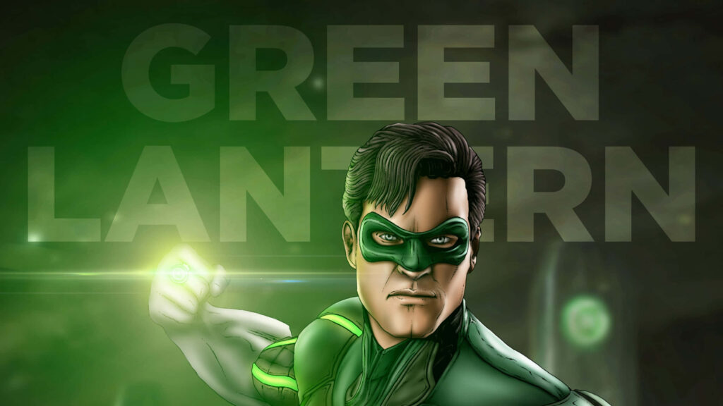 Vibrant Green Lantern Wallpaper: Iconic Hero & Power Ring Design