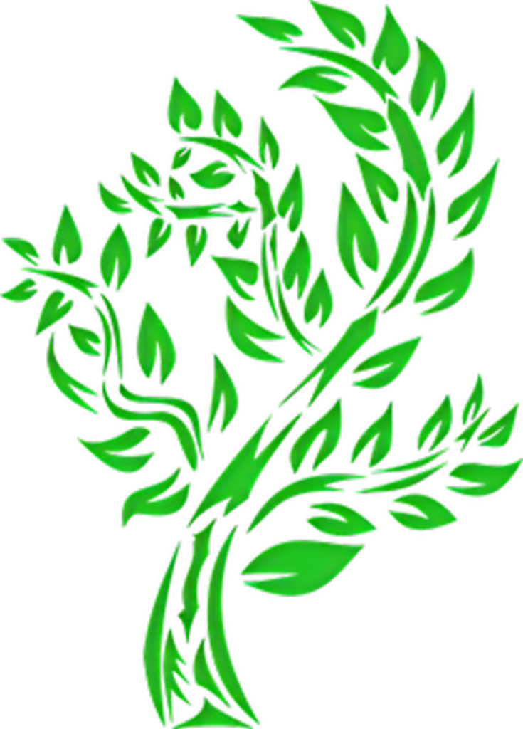 Vibrant Green Leaf Phoenix Wallpaper: Nature Meets Mythical Art