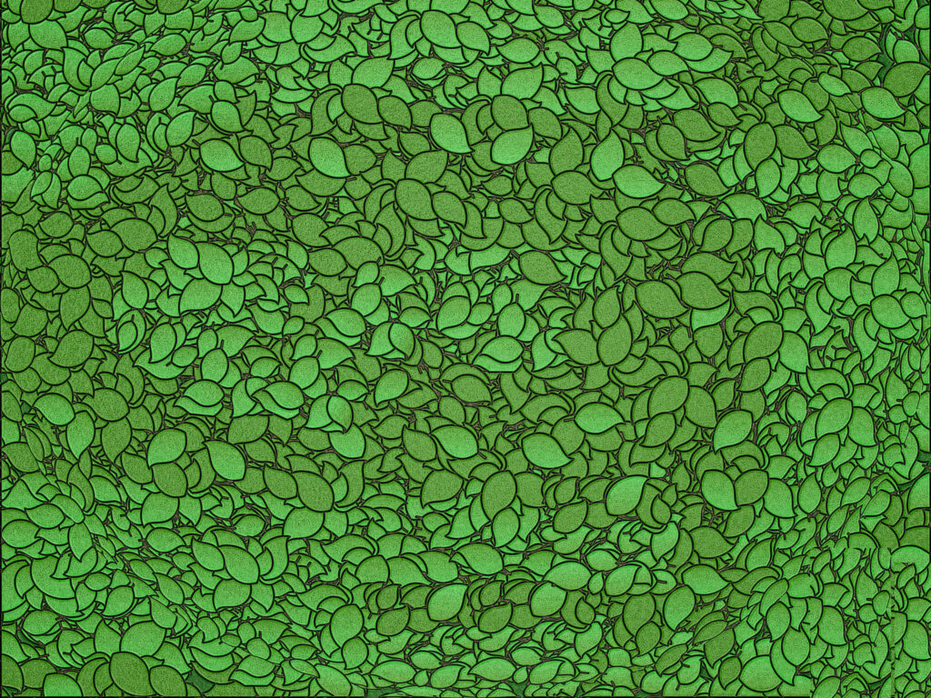 Vibrant Green Leaf Wallpaper Background: Natural Aesthetic Design