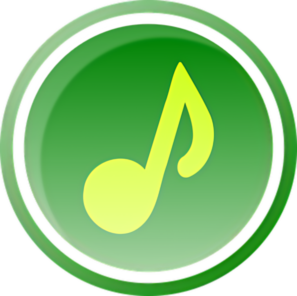 Vibrant Green Music Note Wallpaper: Harmony & Creativity Design