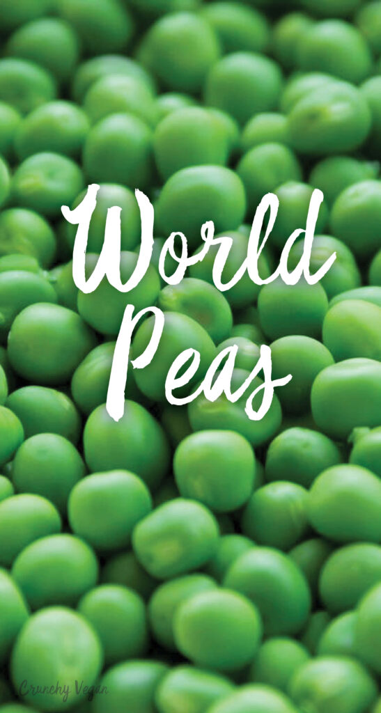 Fresh Green Peas Wallpaper: Playful Nature-Inspired Background