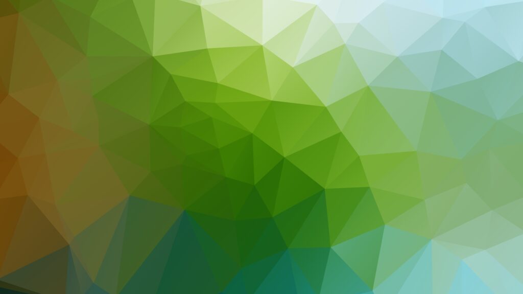 Vibrant Green Polygon Abstraction Wallpaper - Dynamic Digital Background