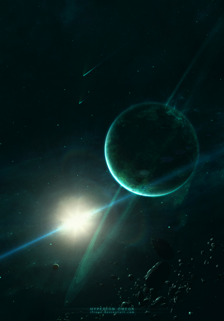 Vibrant Saturn Wallpaper: Cosmic Beauty and Stunning Green Glow