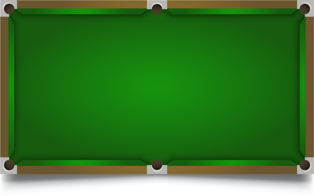 Vibrant Green Snooker Table Wallpaper: Top View with Wooden Edges