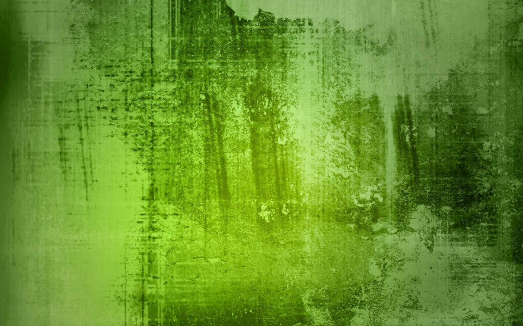 Vibrant Lime Green Coating Adorns Textured Stone Wall as Backdrop Wallpaper