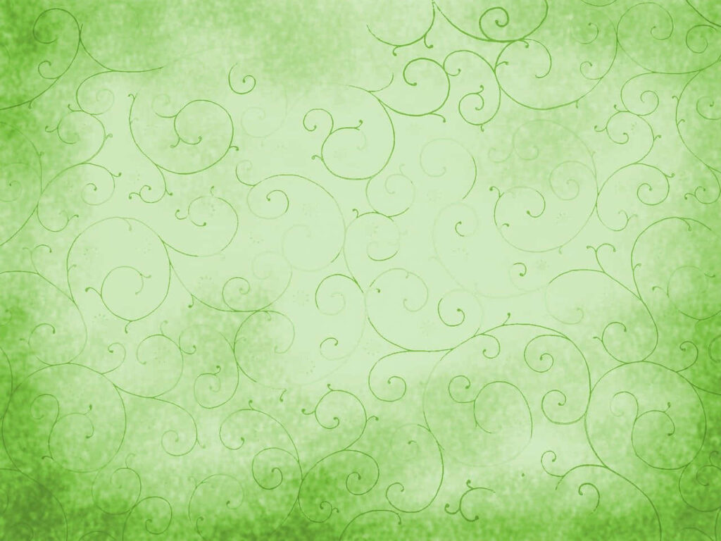 Vibrant Green Wallpaper with Elegant Swirling Vine Patterns