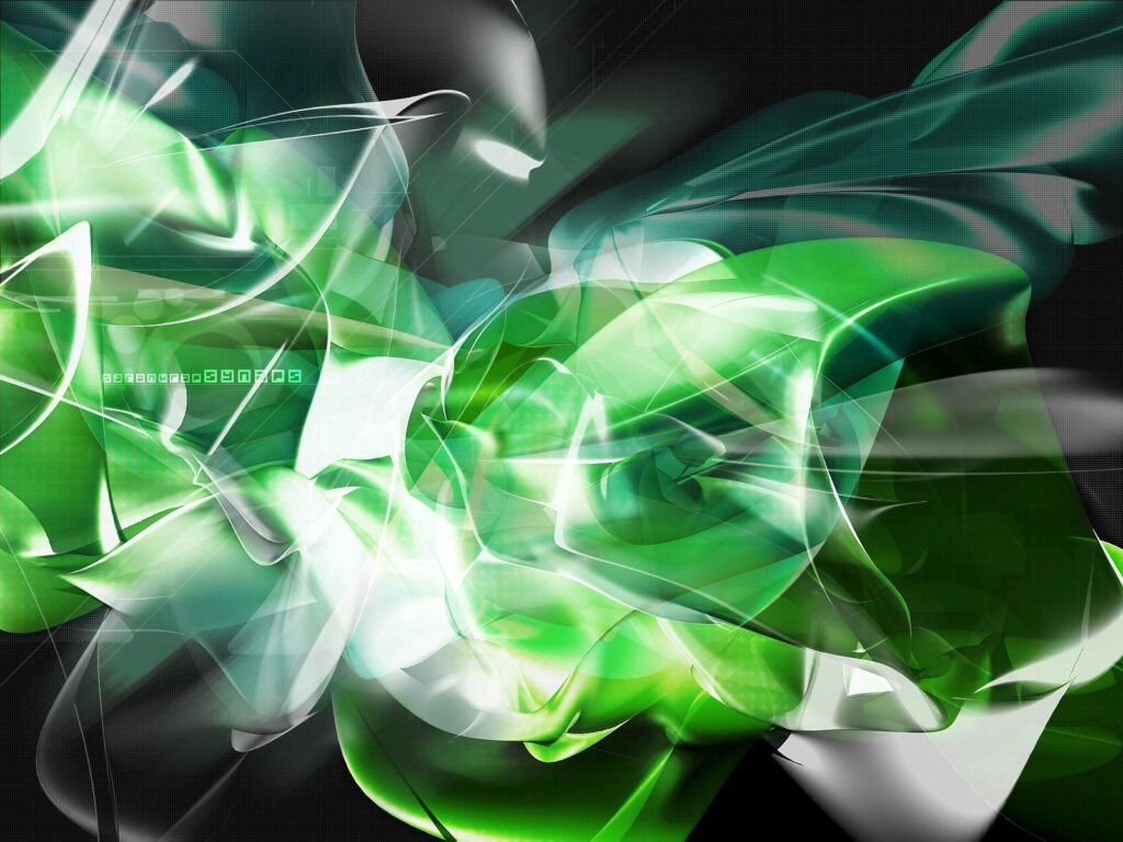 Vibrant Green & White Abstract Wallpaper for Stunning Backgrounds