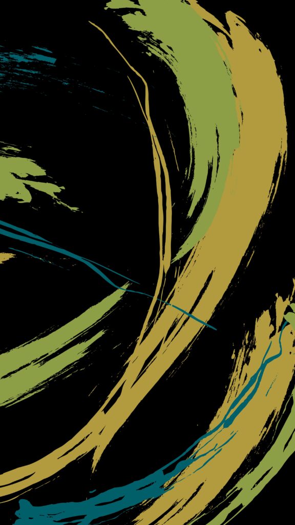 Vibrant Green & Yellow Abstract Wallpaper on Black - 3240x5760
