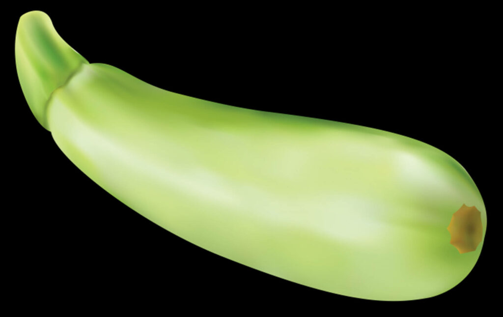 Vibrant Green Zucchini Wallpaper Background with Smooth Texture