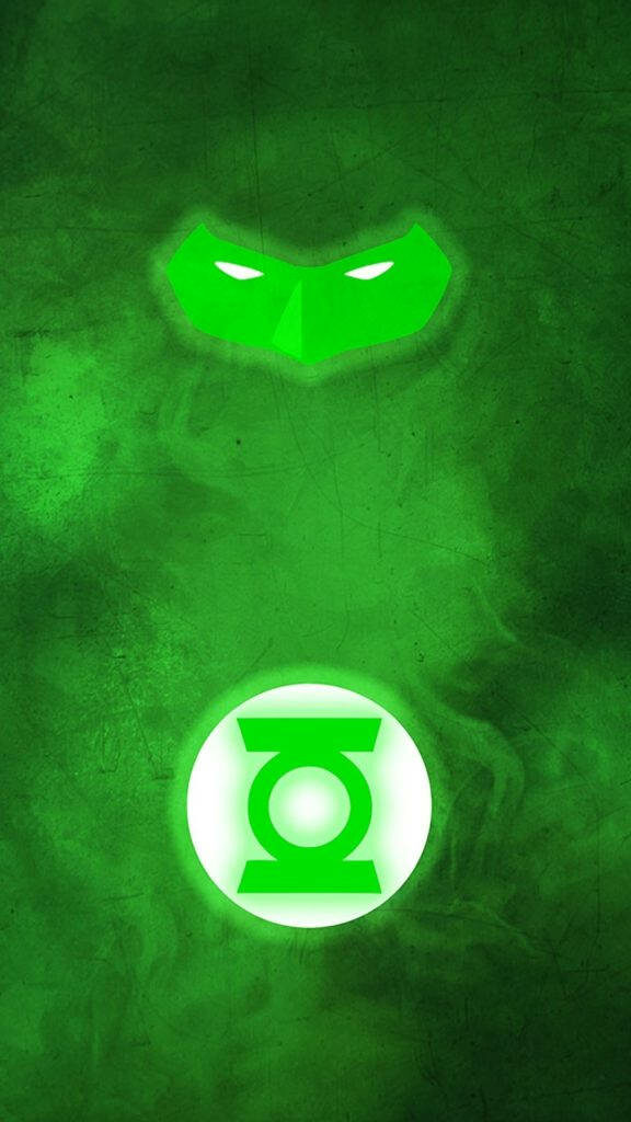 Neon Green Lantern Wallpaper for Superhero Fans - Vibrant Design