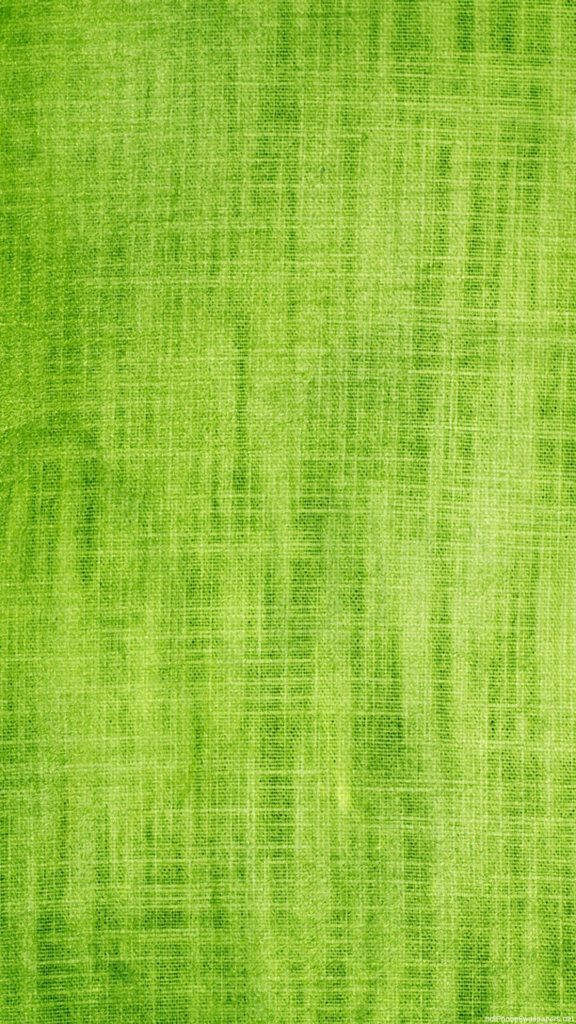 Vibrant Green iPhone Wallpaper: Textured Fabric Design Background