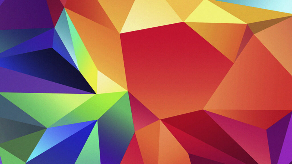 Vibrant HD Wallpaper: Colorful Geometric Abstract Background Design