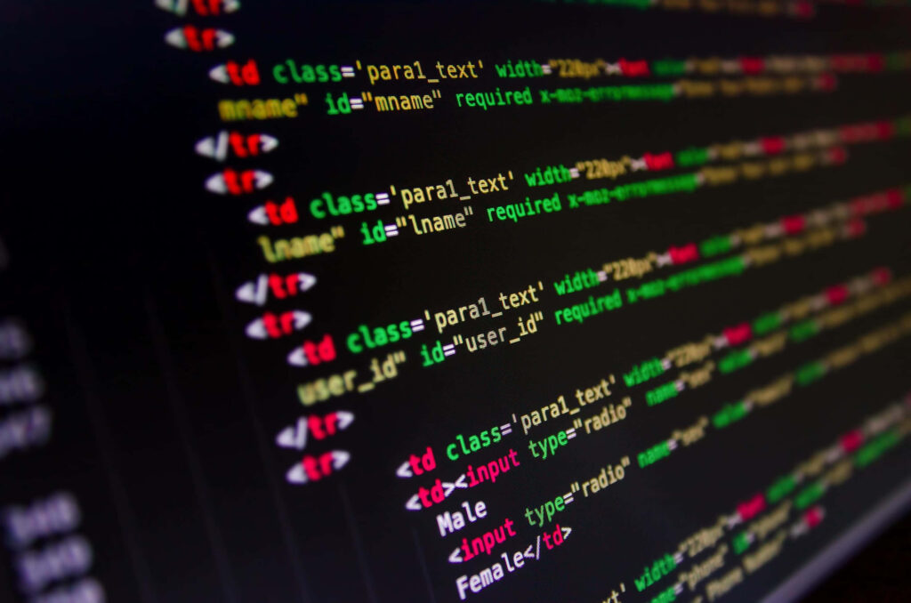 Colorful HTML & CSS Code Wallpaper for Developers