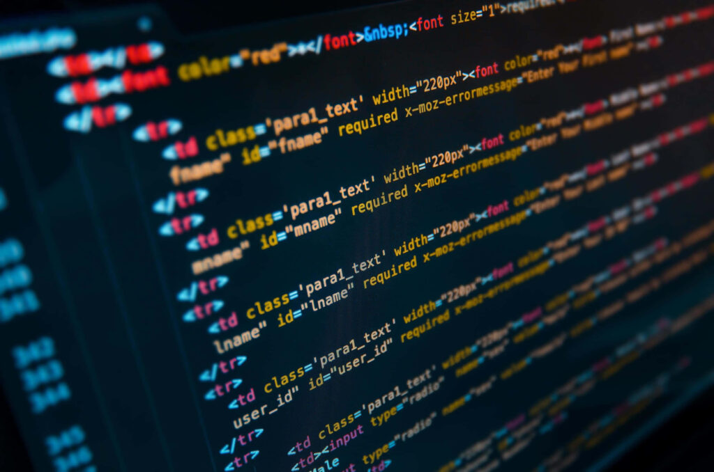 Colorful HTML & CSS Code Wallpaper for Web Development Inspiration