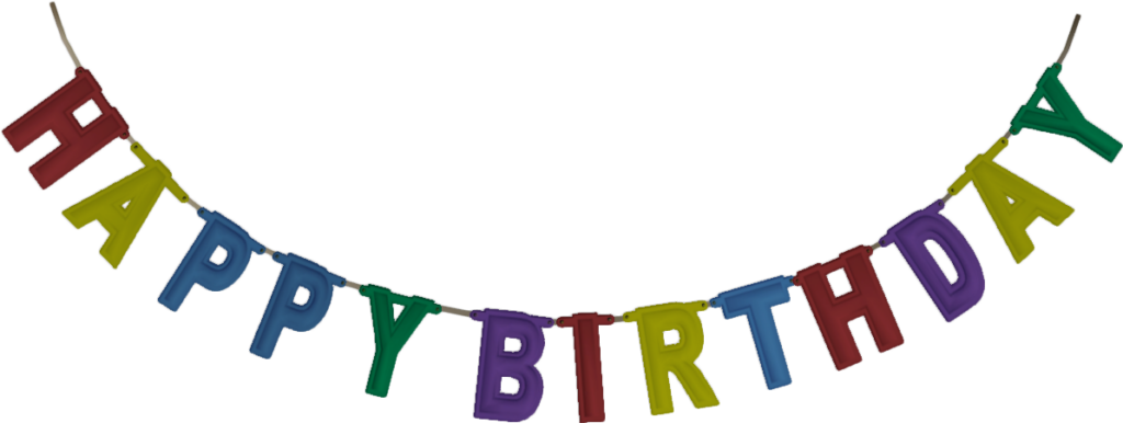 Vibrant Happy Birthday Banner Wallpaper - Colorful Festive Background