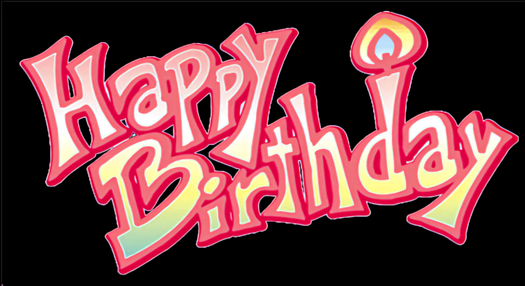 Vibrant Happy Birthday Wallpaper with Colorful Gradient Background