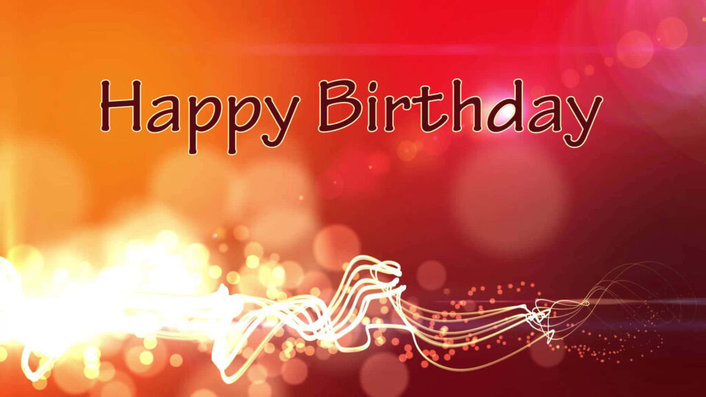 Vibrant Happy Birthday Wallpaper with Colorful Festive Background