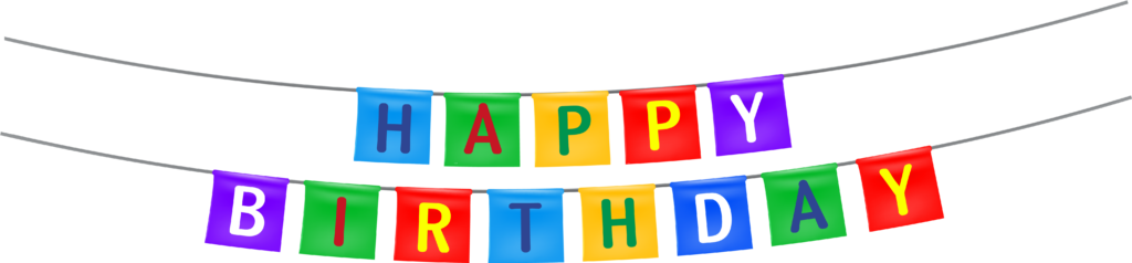 Colorful Happy Birthday Banner Wallpaper - Festive Background