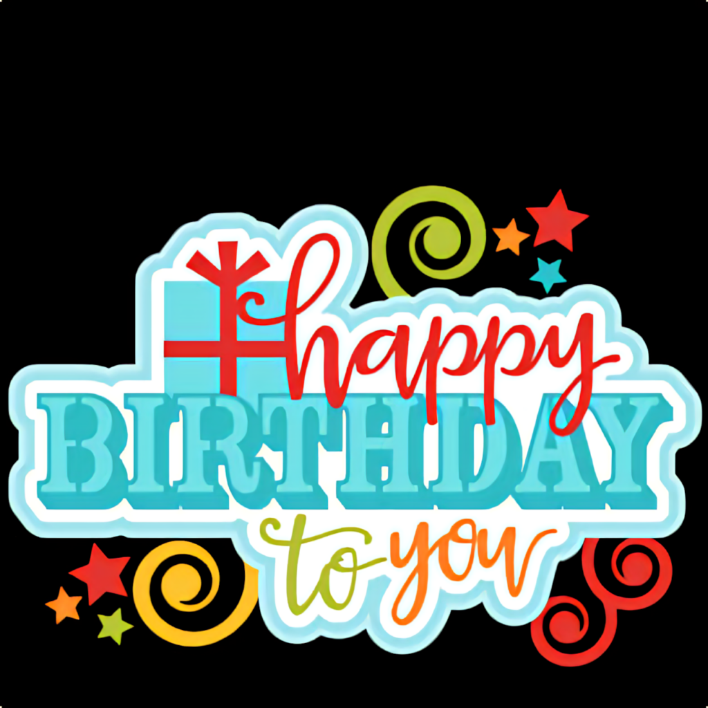 Vibrant Happy Birthday Wallpaper with Colorful Fonts & Festive Decor