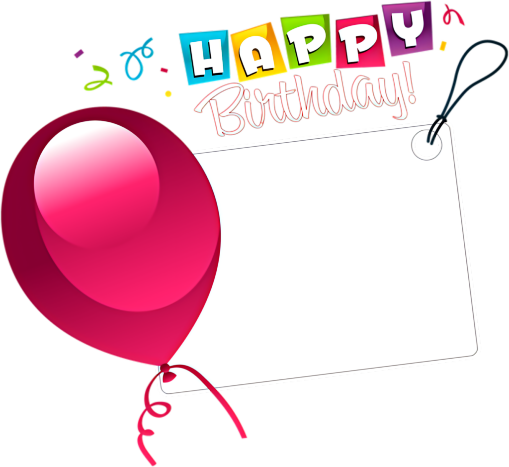 Vibrant Happy Birthday Wallpaper with Custom Tag & Confetti Design