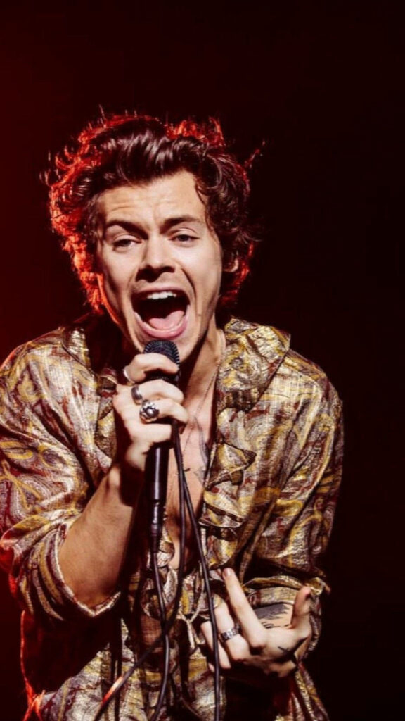Vibrant Harry Styles Live Wallpaper for iPhone Customization
