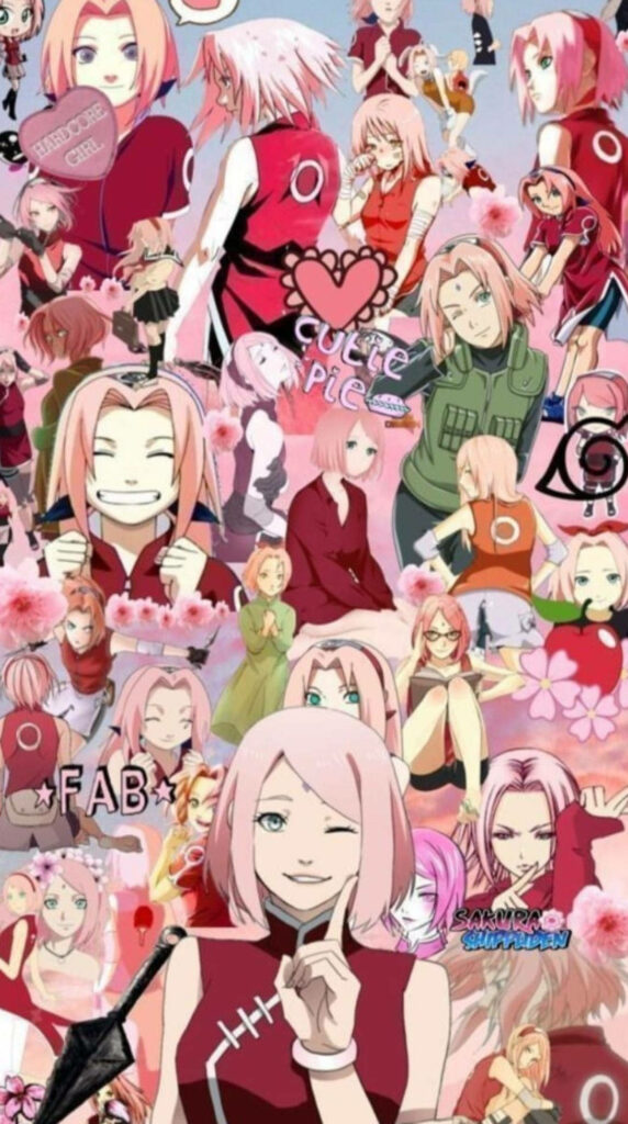 Vibrant Sakura Wallpaper: Celebrate Naruto's Beloved Pink-Haired Hero