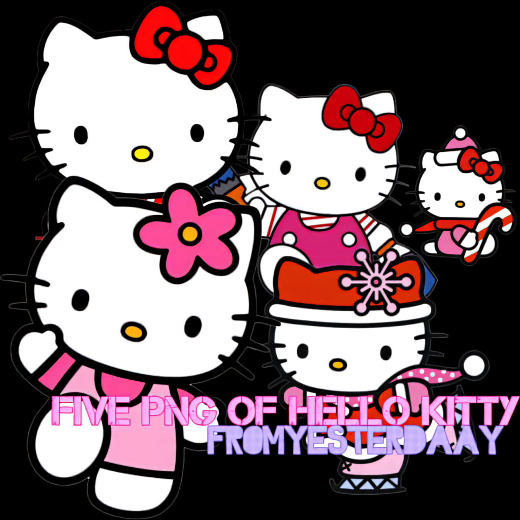 Vibrant Hello Kitty Characters Wallpaper - Playful Background Design