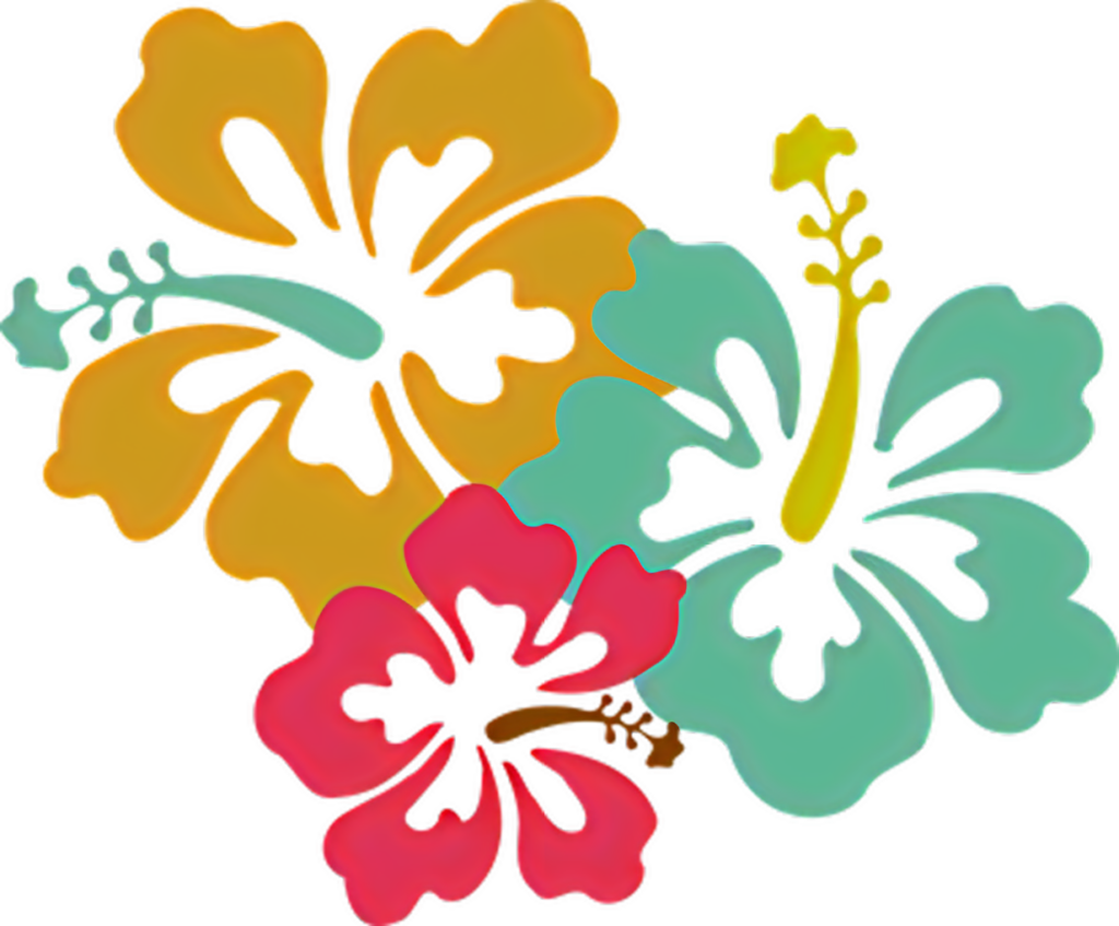 Vibrant Hibiscus Wallpaper: Colorful Tropical Vector Design
