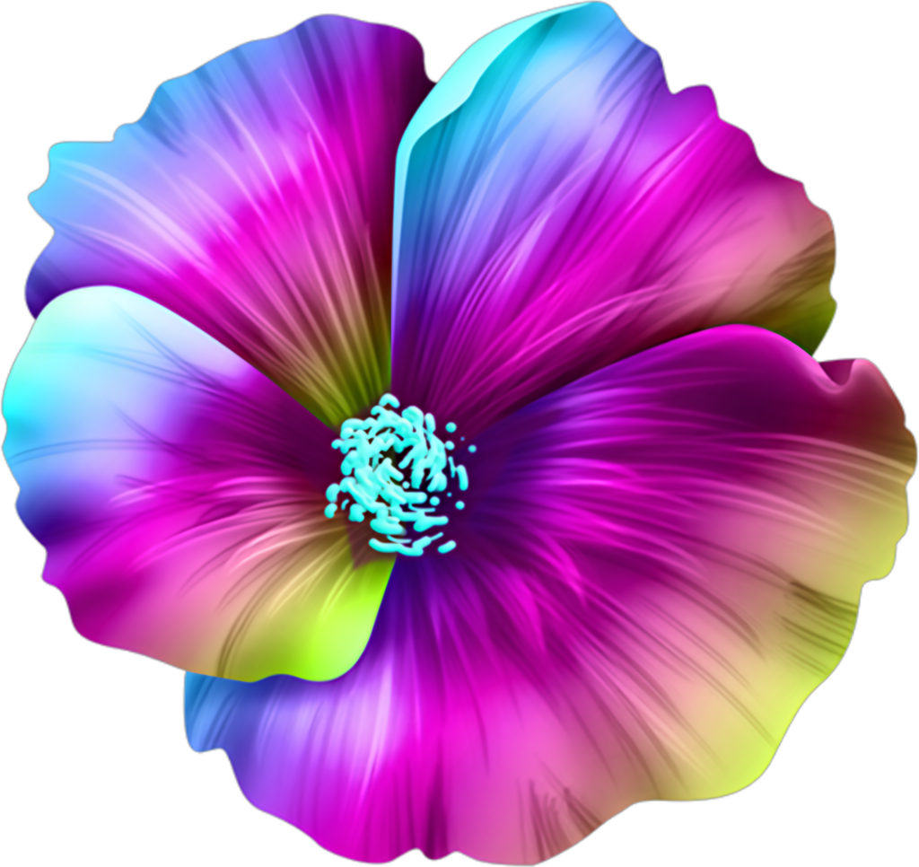 Vibrant Hibiscus Flower Wallpaper with Stunning Gradient Colors