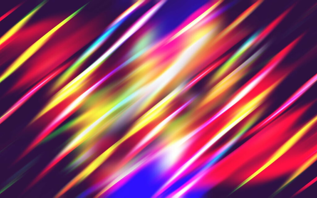 Vibrant Spectrum: A Stunning Design in HD Wallpaper Highlighting Colorful Streaks