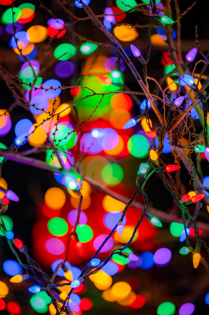Colorful Festive Lights Wallpaper Background - Vibrant 4024x6048