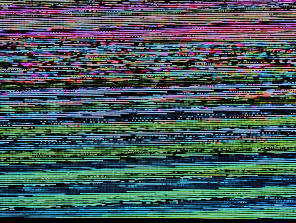 Vibrant Colorful Horizontal Lines Wallpaper - Abstract Digital Glitch