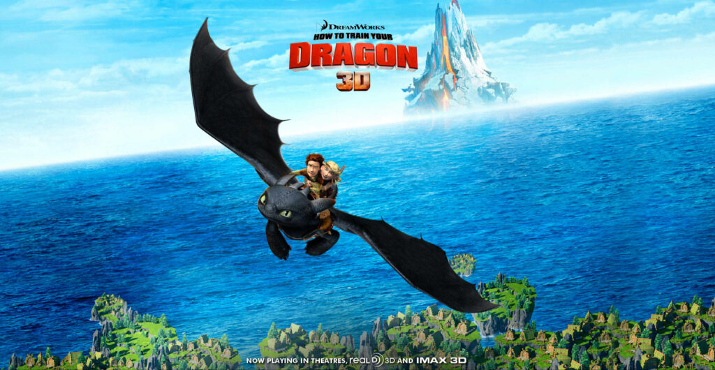 How To Train Your Dragon Wallpaper: Hiccup & Toothless Soaring