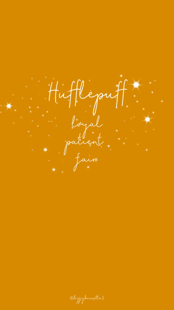 Hufflepuff Wallpaper: Vibrant Yellow, Stars, and House Traits