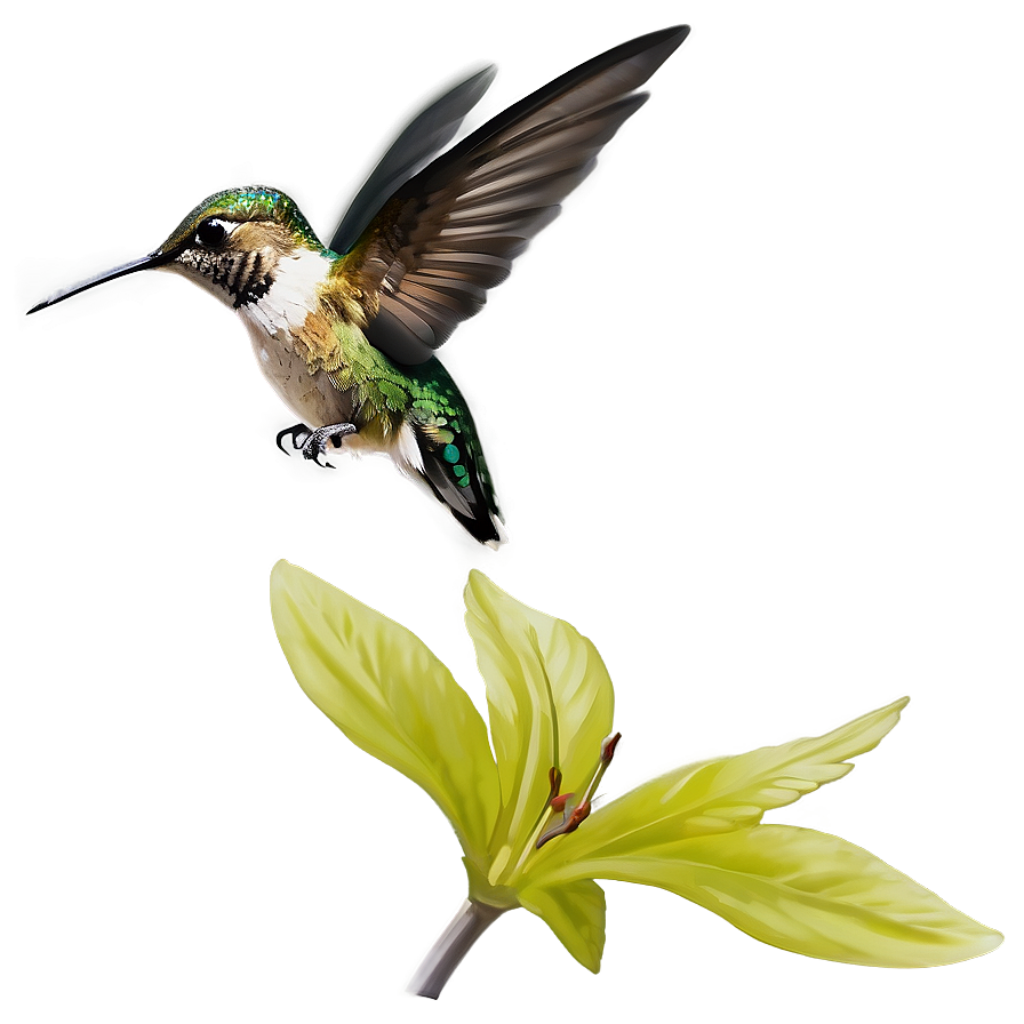 Vibrant Hummingbird Wallpaper in Soft Green – Tranquil Nature Art